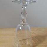 8 old engraved glasses