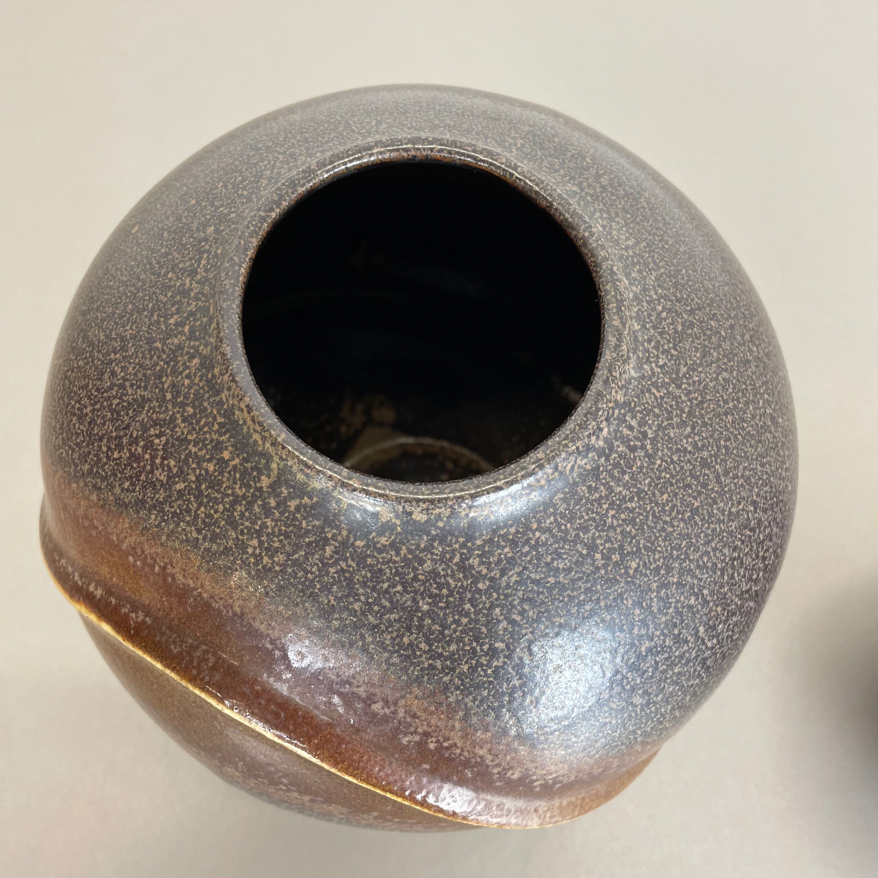 Set of 2 rare ceramic pottery "orion" vases by dümler and breiden, germany 1970s