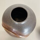 Set of 2 rare ceramic pottery "orion" vases by dümler and breiden, germany 1970s