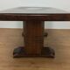 Massive and expandable art deco brutalist table