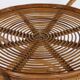 Italian bamboo and leather serving table 1960