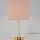 Vintage Regency Acrylic & Brass Table Lamp, Italy, 1970s