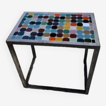 Table en zelliges rectangulaire