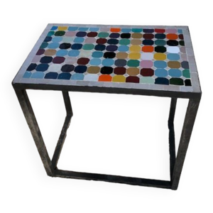 Table en zelliges rectangulaire