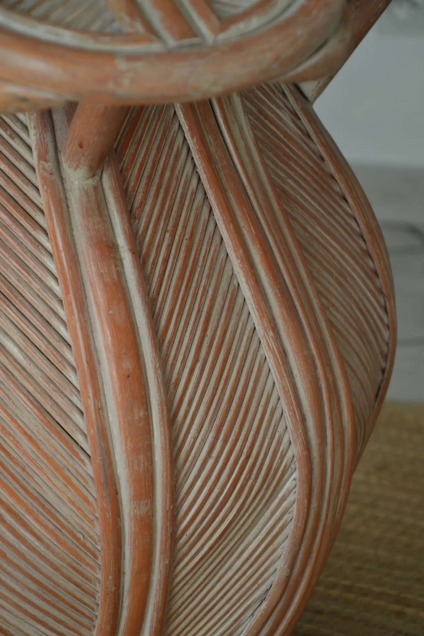 Bamboo rattan flower table Vivai Del Sud