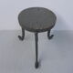 Art Nouveau stool on 3 cast iron legs