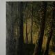 Cottage in the woods, oil on canvas signed