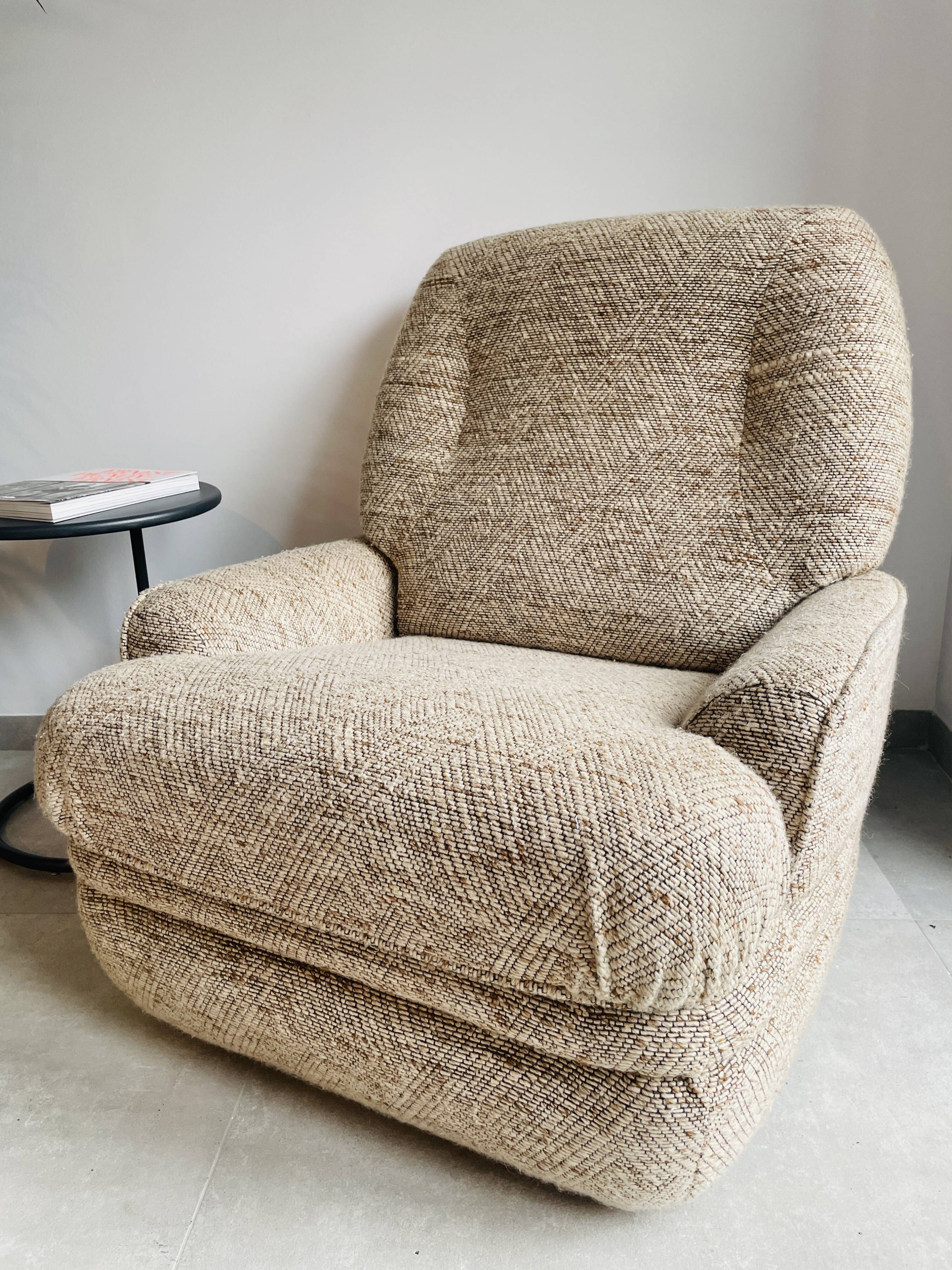 Vintage fireside chair, 70s