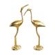 Duo of brass herons