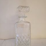 Carafe in chiseled glass 60's