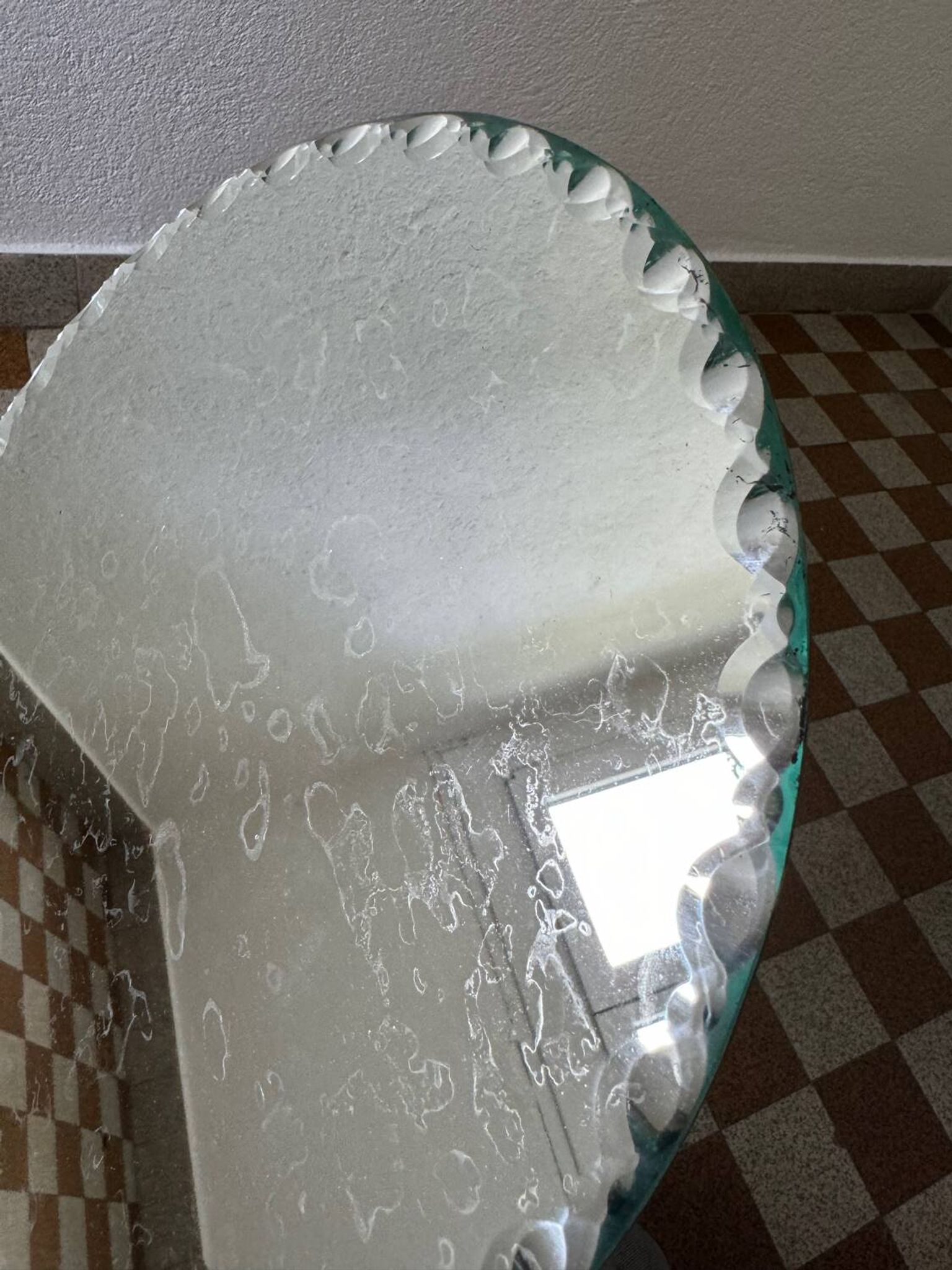 Old beveled mirror trays (X2)