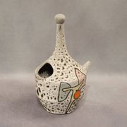 Fat lava jug abstract decoration Marius Bessone Vallauris - Mid-century 60