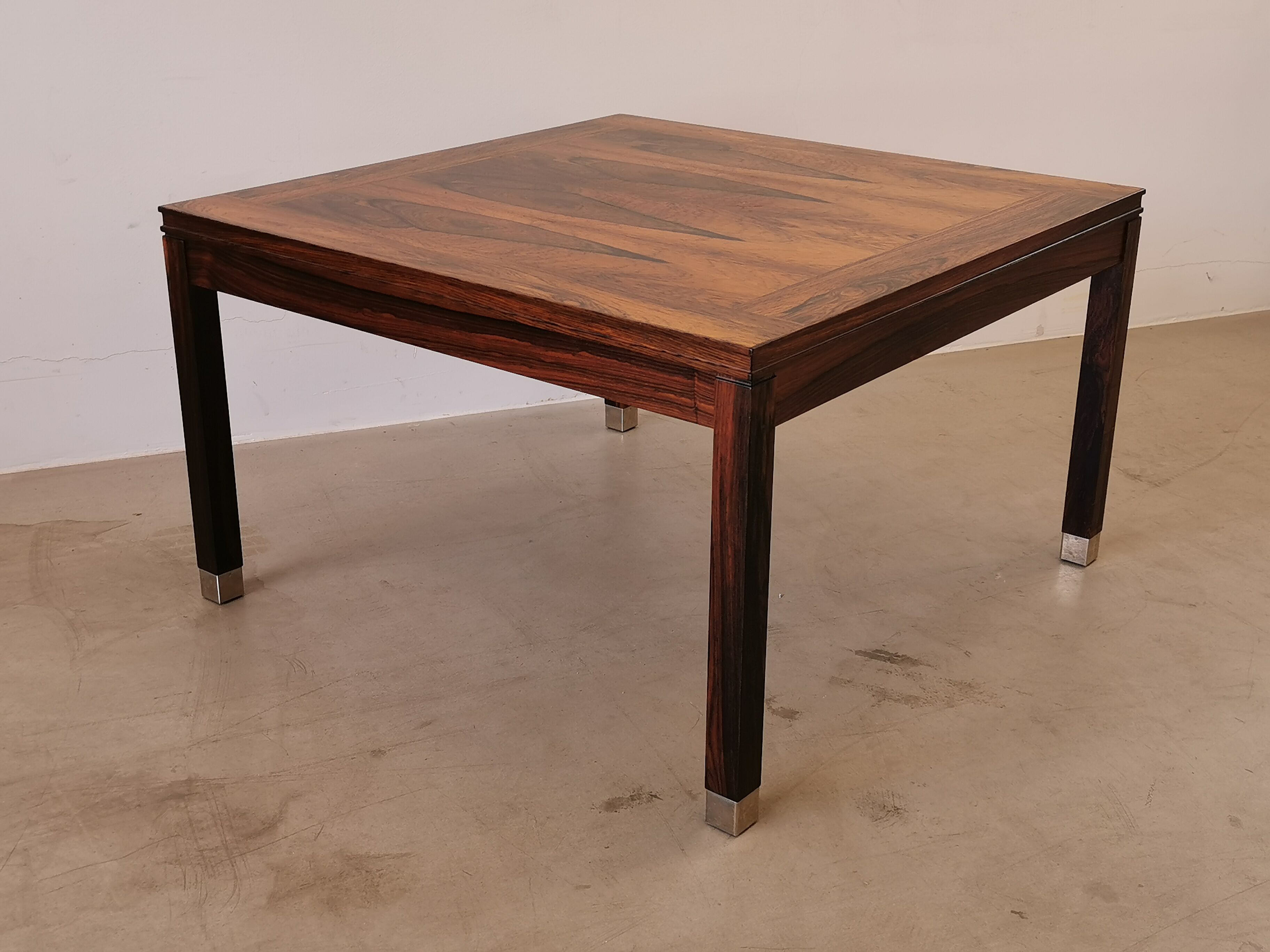 Scandinavian square rosewood coffee table