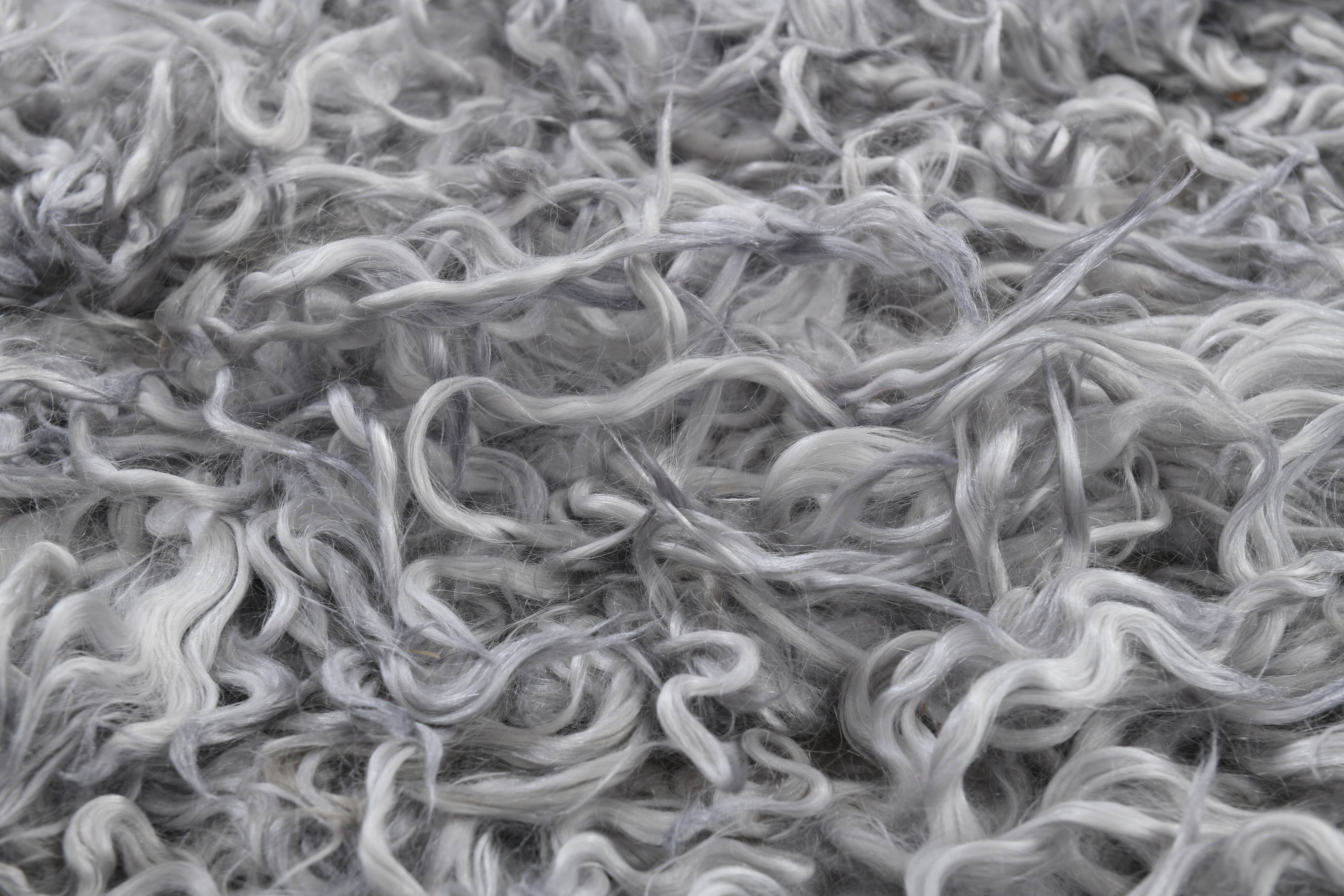 8x10 wool handmade gray kilim rug 253x300cm