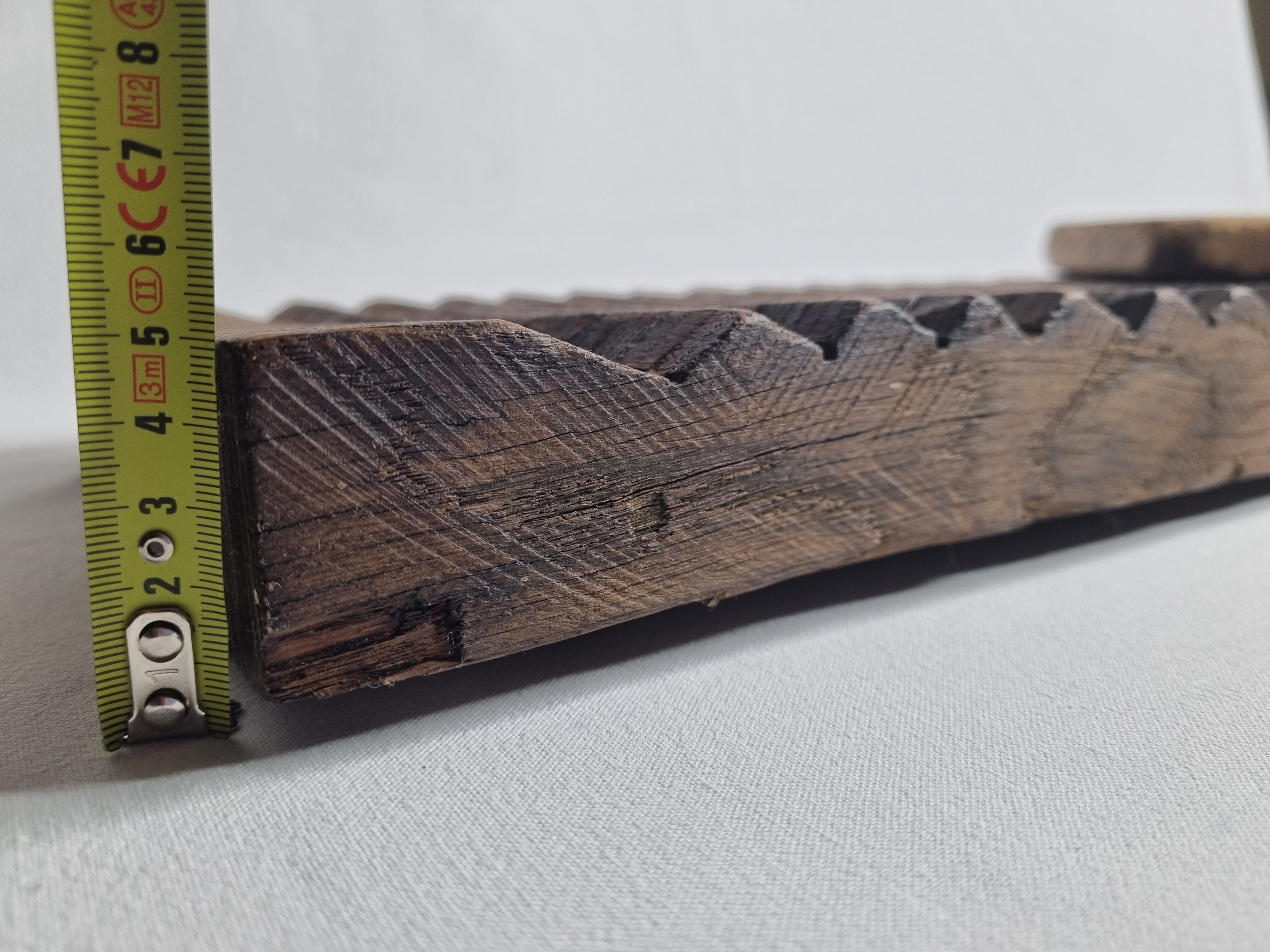 Former hand-carved lavender plank with its battoir