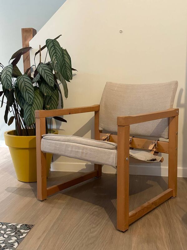 Fauteuil safari « Diana », designer Karin Mobring