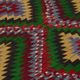 Turkish Kilim Yuruk Vintage 169x300 cm Geometric Green Red Yellow