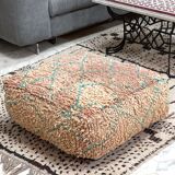 Moroccan kilim pouf