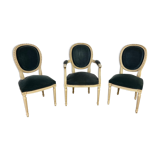 Ensemble 2 chaises et un fauteuil « JP EALT »