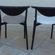 6 gondola-style chairs with a metal structure for indoor and outdoor use.