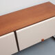 1970s sideboard room-devider in metal and teak