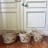Lot de 3 paniers anciens