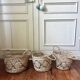 Lot of 3 old baskets