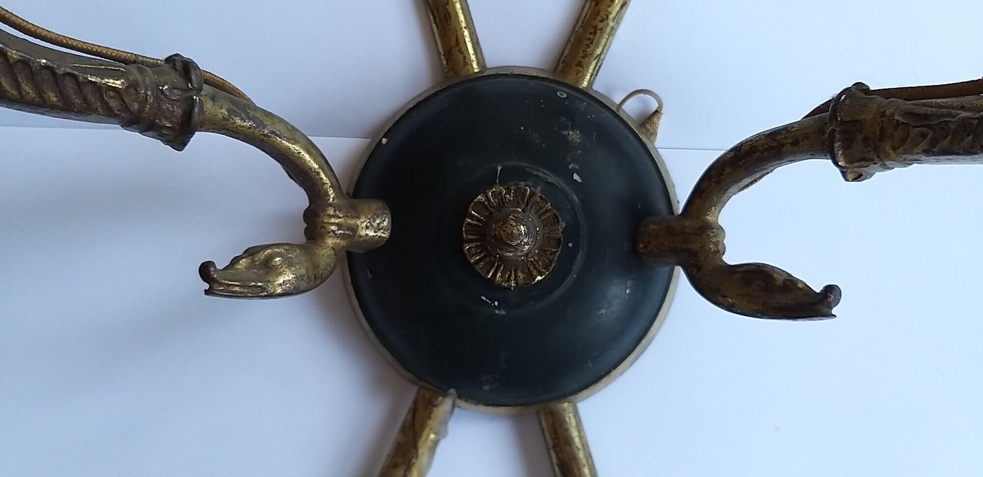 Pair of bronze sconces in Empire House Creation "R.B" 1950/1960
