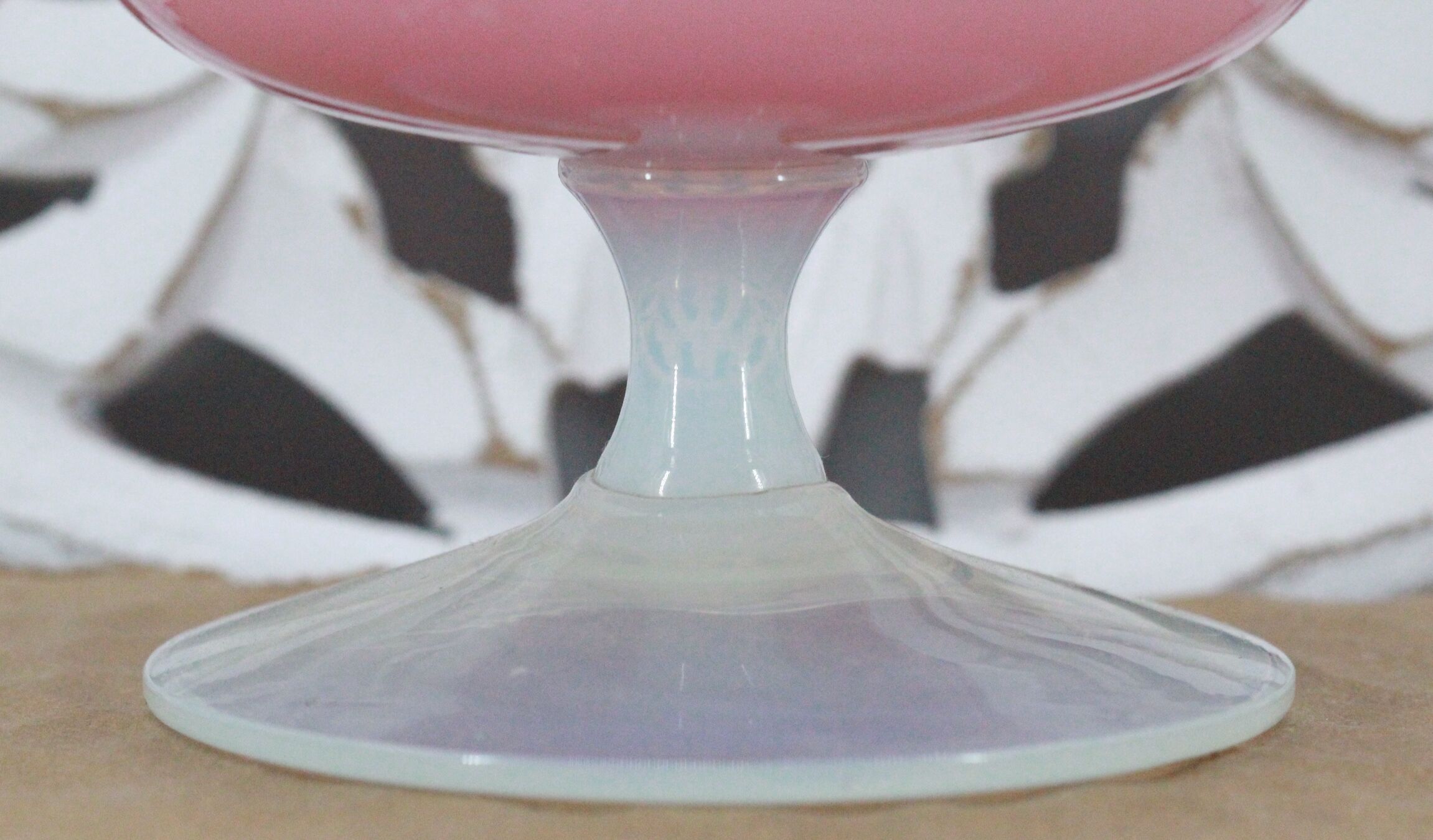 Pink opaline candy box