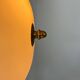 Vintage brass and opaline wall lamp, France 1970