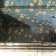 Domed travel trunk old wood