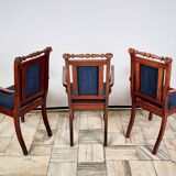 Set of 7 Eclectic Style Chairs FAMEG Radomsko, 1970s/80s