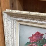 Bouquet of roses, watercolor by Yann Nibor (1857-1947)