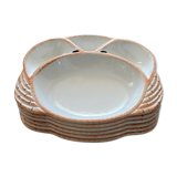 6 compartmentalized plates form crustacean crab