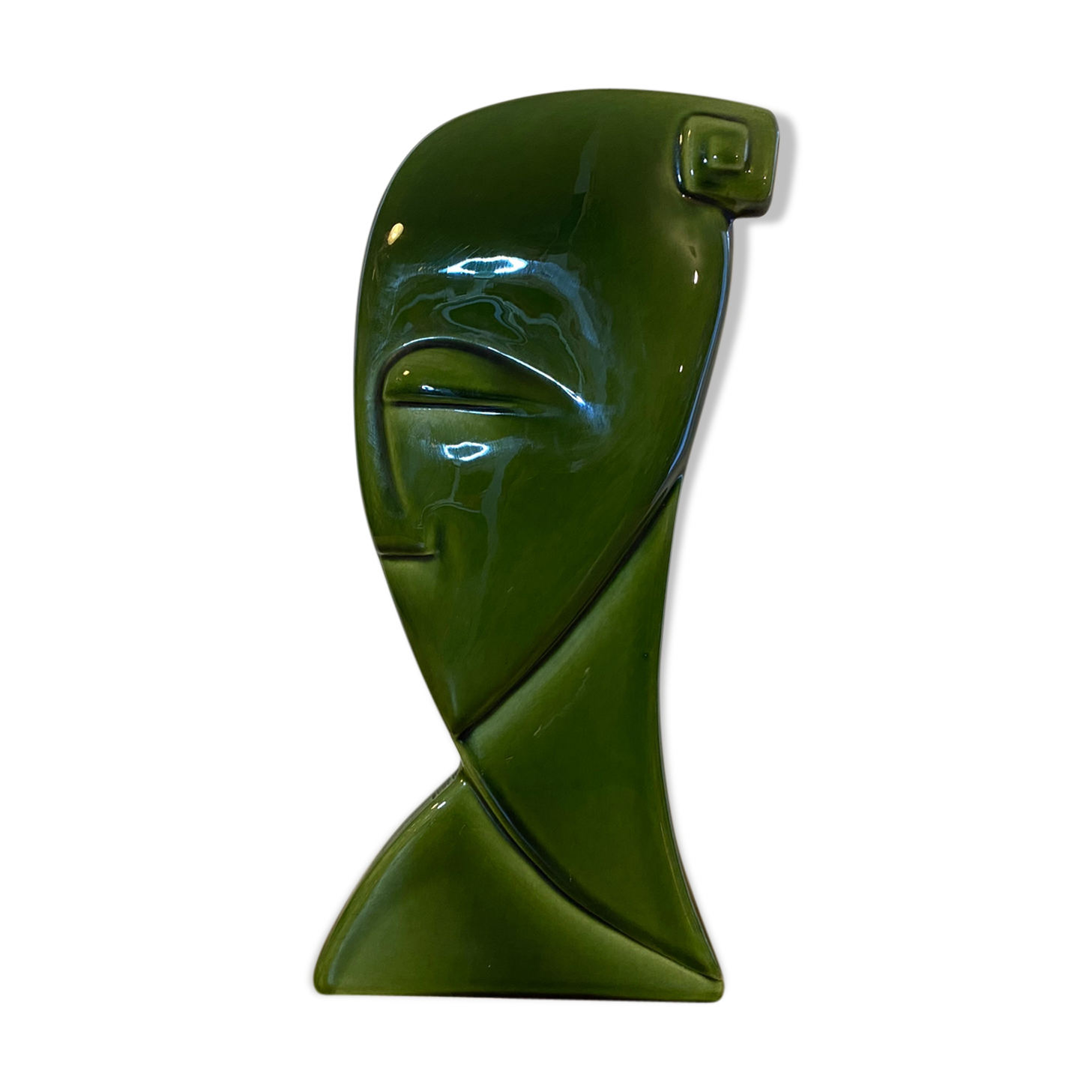 Cubist Vase Art Deco Niederkorn, Rare 1920s - ancient Egyptian Vase 1920s