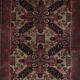 Vintage handmade Turkish rug 127x190 cm