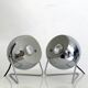 Vintage 1980s chrome Eyeball lamps