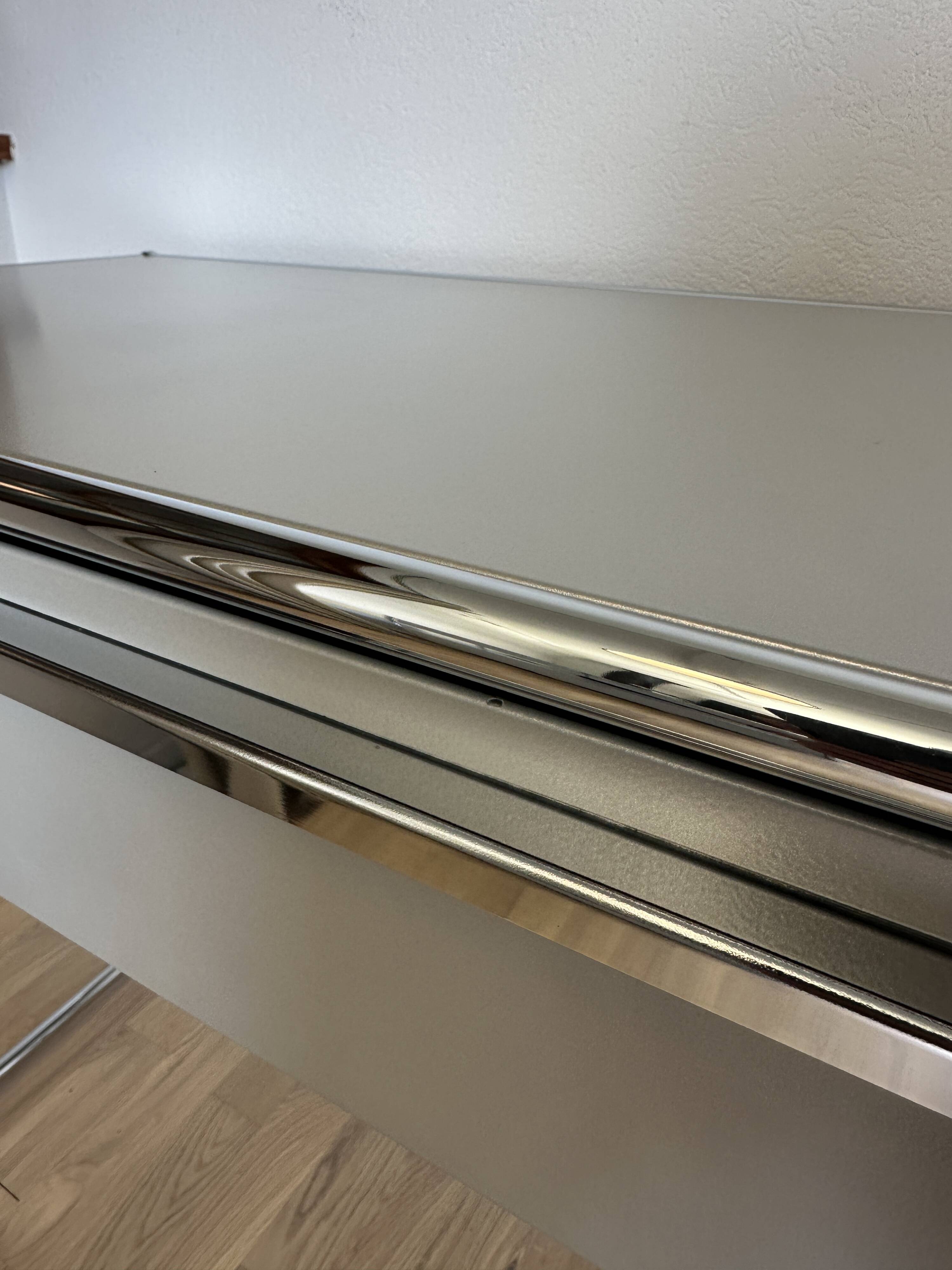 USM Haller Desk / Sideboard in Matte Silver