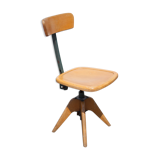 Wood and metal office chair