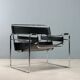 Fauteuil Wassily Gavina, design vintage Marcel Breuer, Italie, années 1970