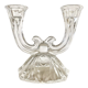 Glass candle holder