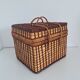 Vintage wicker suitcase