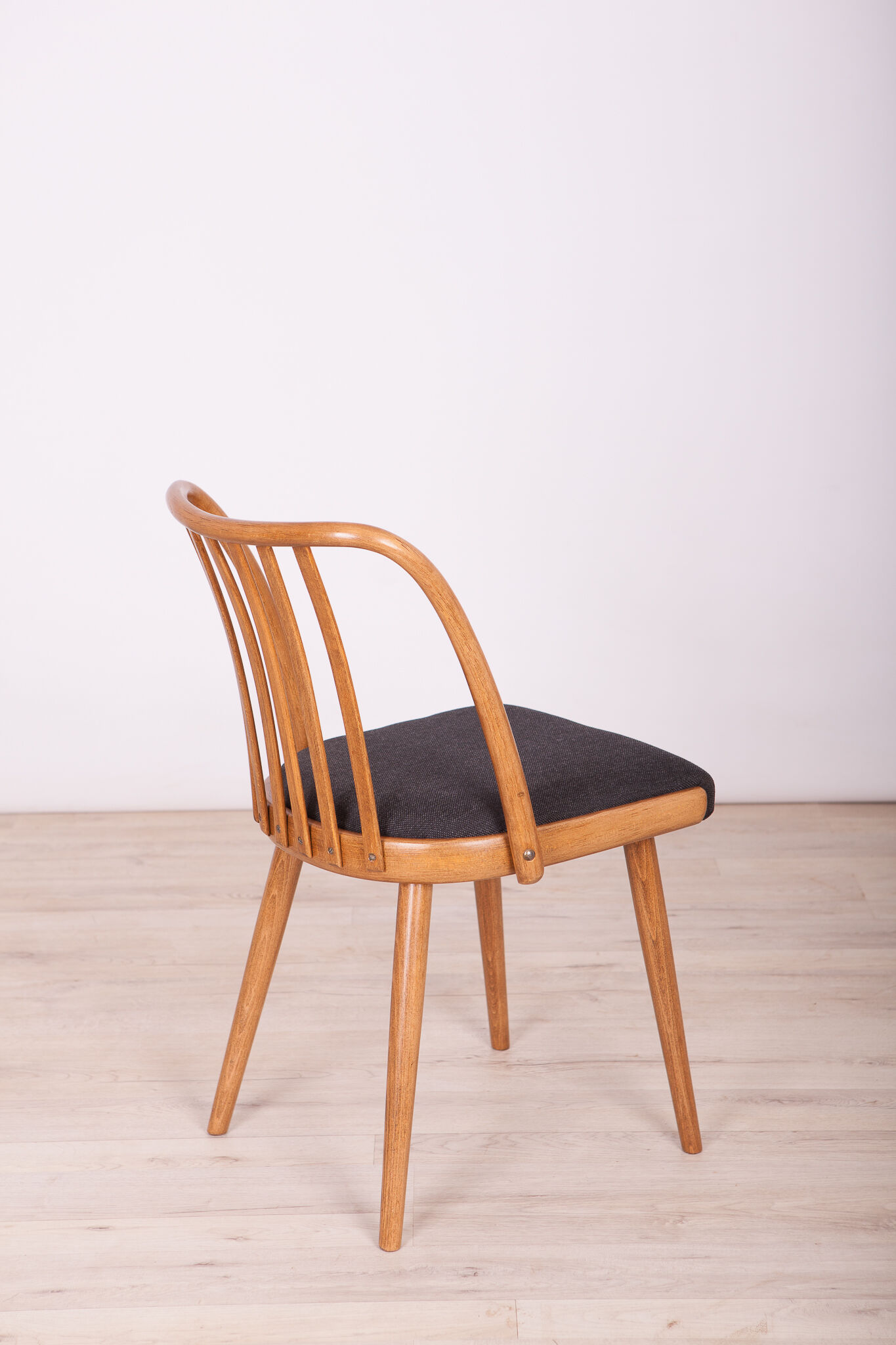Black Dining Chairs by Antonin Suman for Ton, 1960s, Set of 4