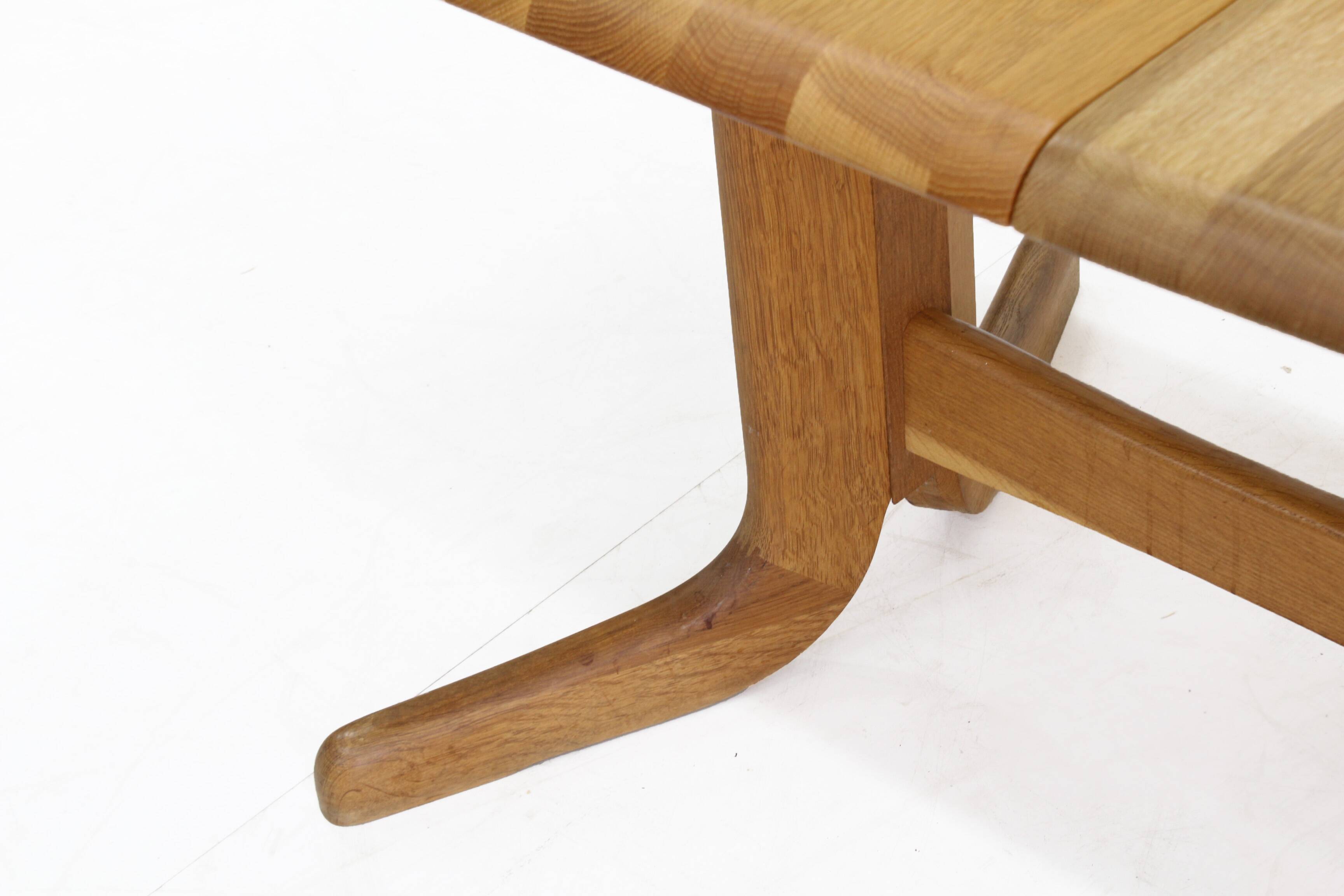 Vintage Danish oval  dining table 1960s