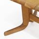 Vintage Danish oval  dining table 1960s