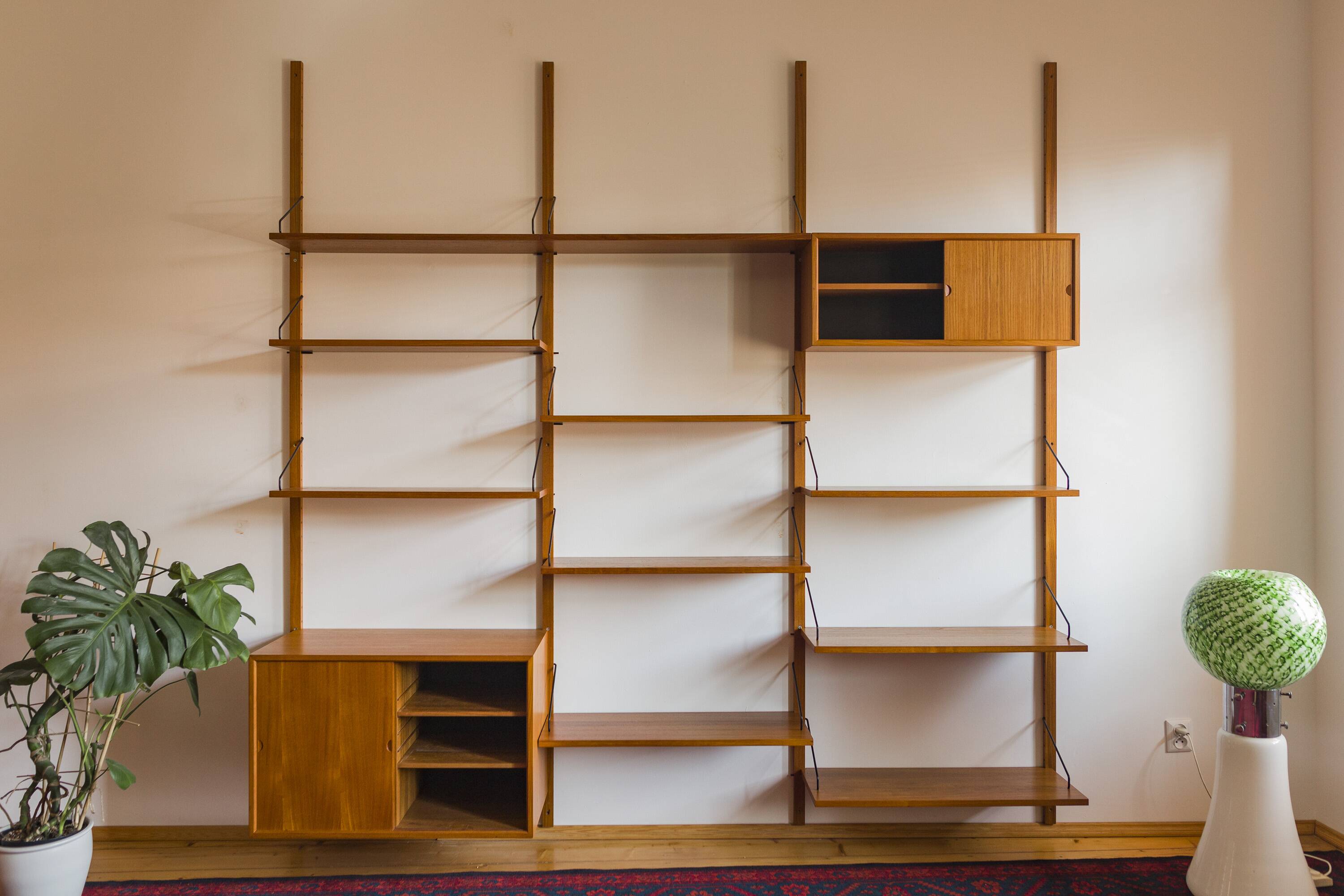 Modular Wall Shelving System by Poul Cadovius for Cado, 1960s