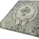 Handwoven overdyed anatolian 1970s 177 cm x 283 cm grey carpet