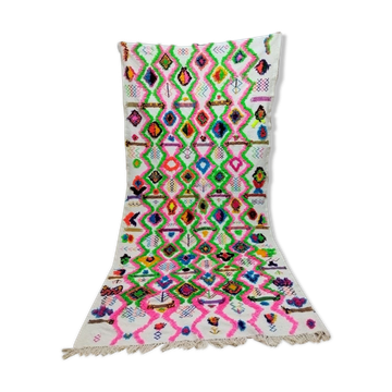 Tapis berbère marocain tribal coloré 280 x 140cm