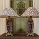 Paire de lampes anciennes Imari.