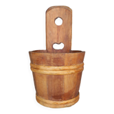 Wooden flowerpot to hang or place